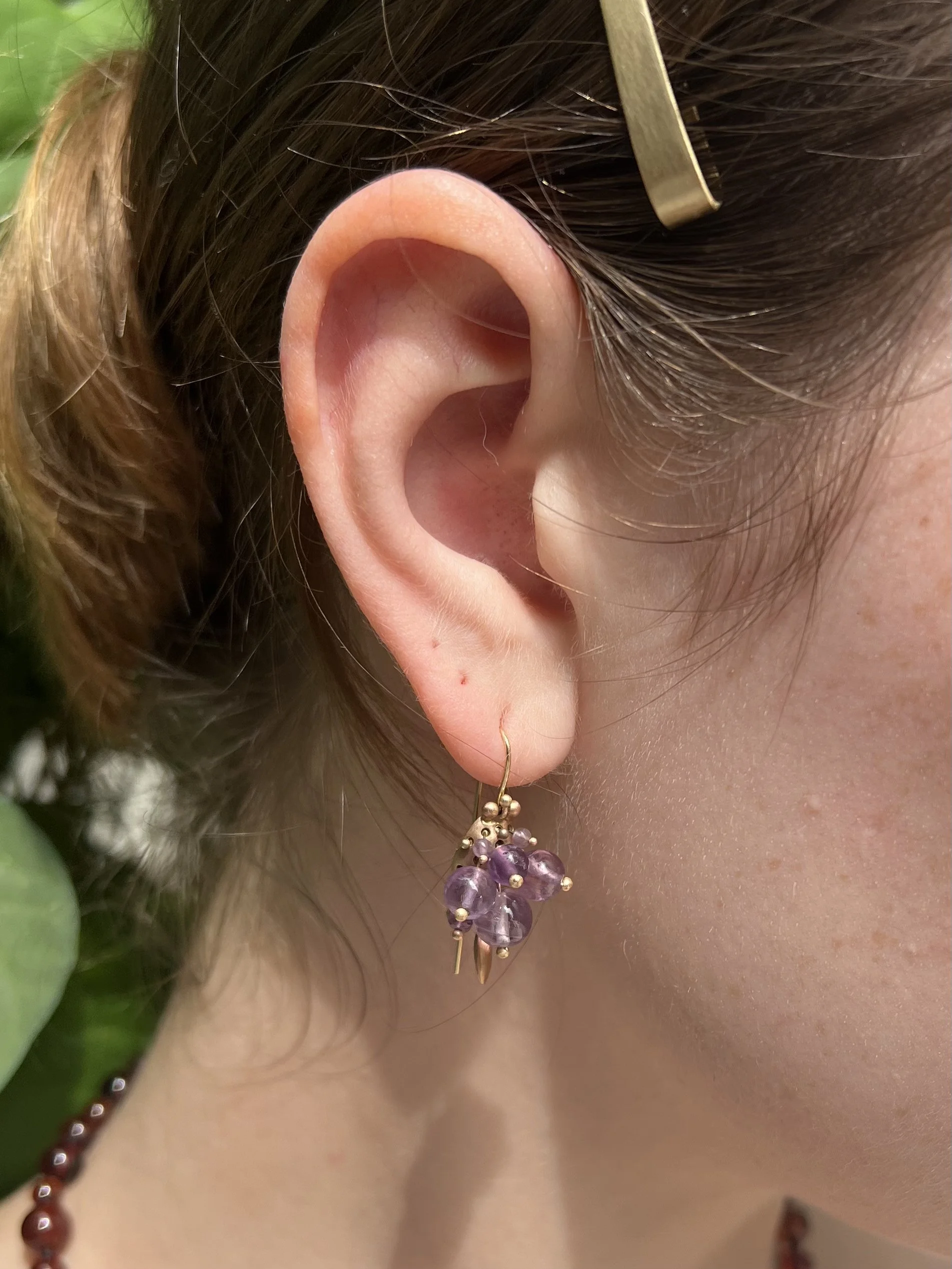 Amethyst Hoop Clusters — Ted Muehling